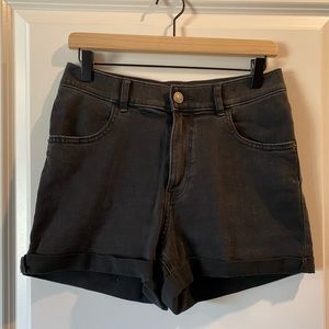 Black Denim Short